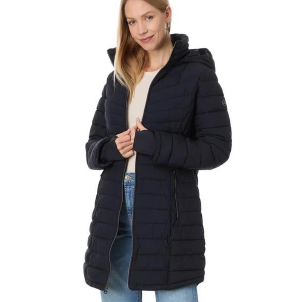 Michael Kors Dark Blue Long Jacket